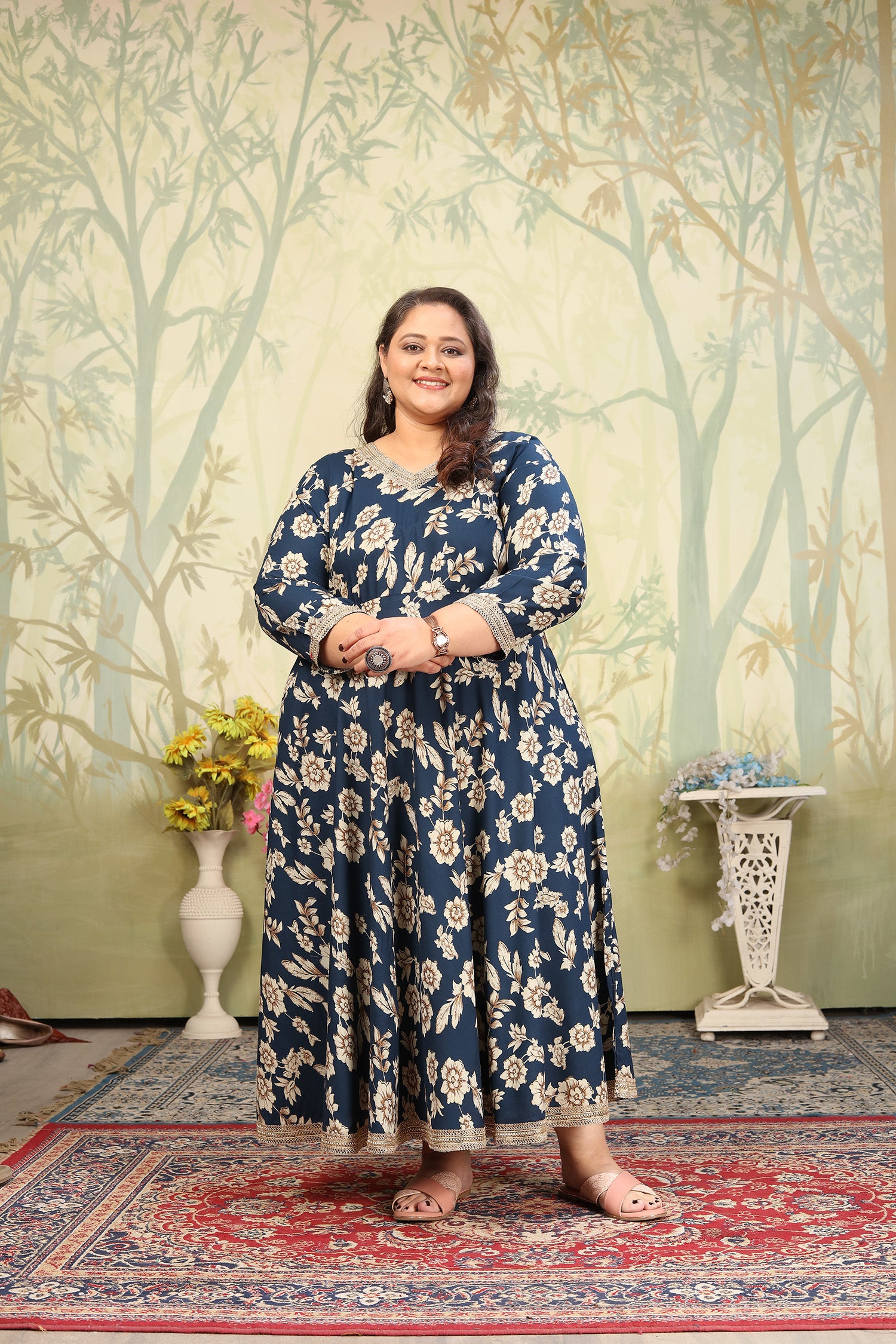 Clothiks Premium Riyon export quality Long  Kurti