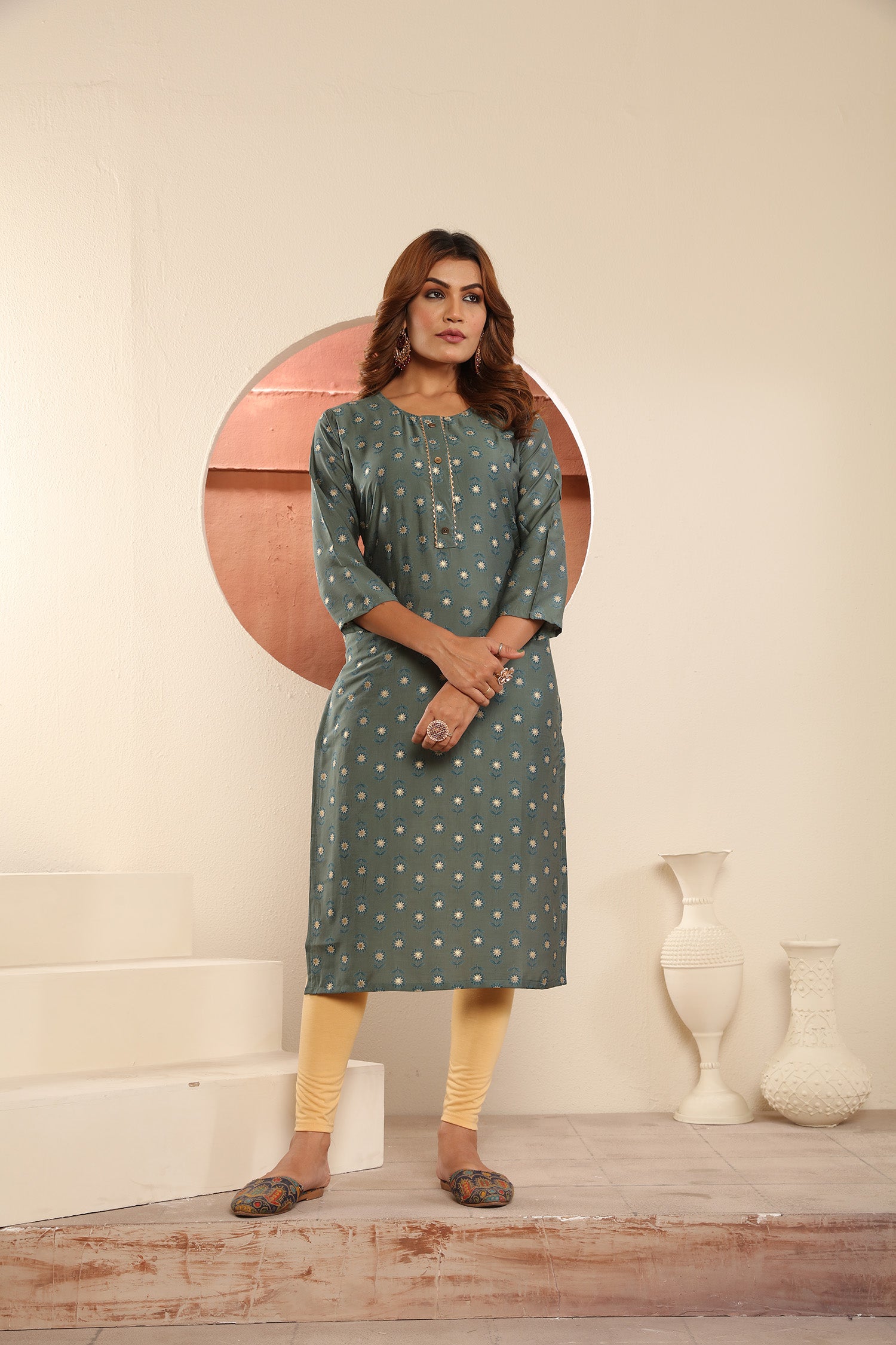 Clothiks Premium Viscose Maslin Print Export Quality With Pocket kurti