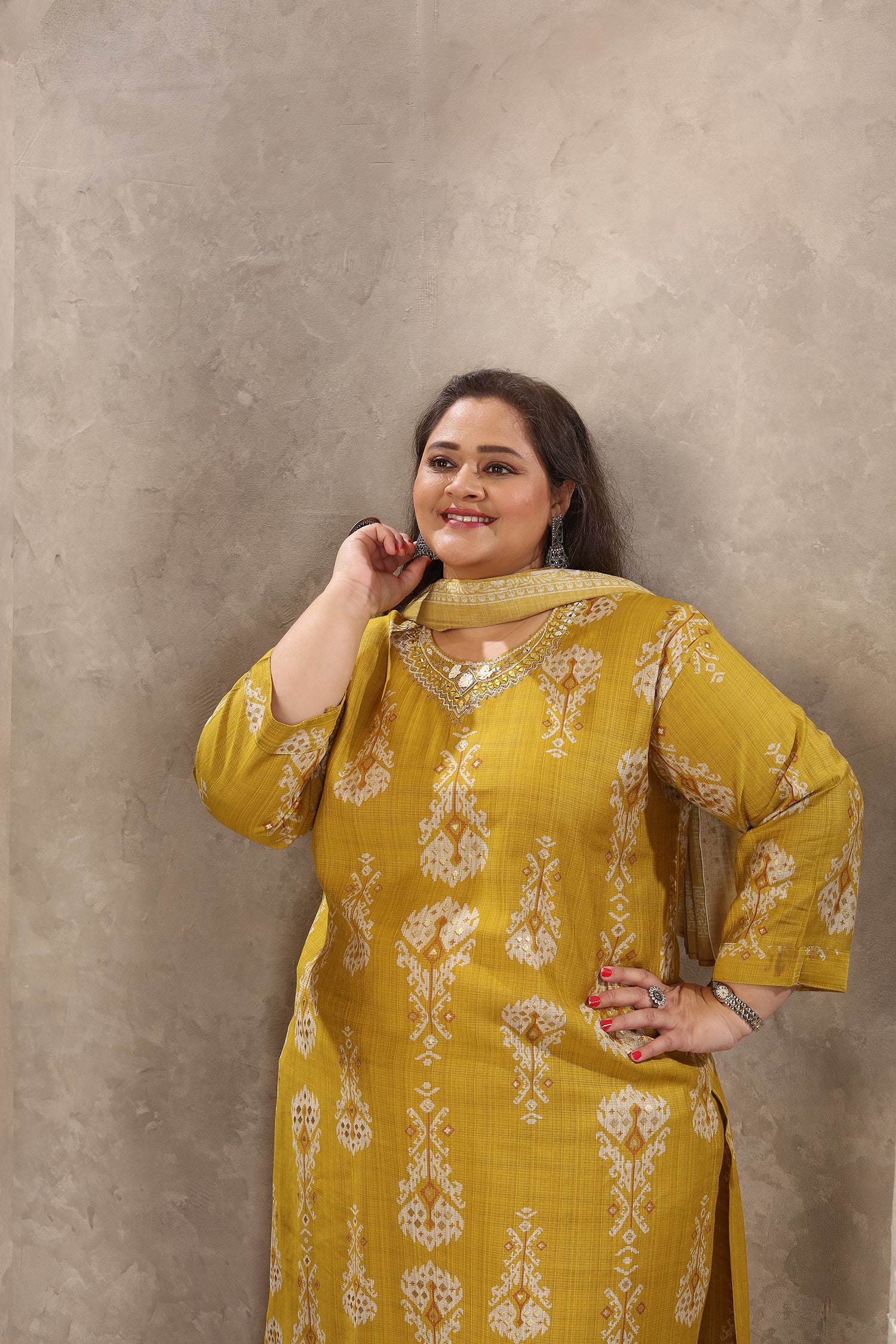 Clothiks Premium Lichi Viscose Export Quality With Handwork  kurti