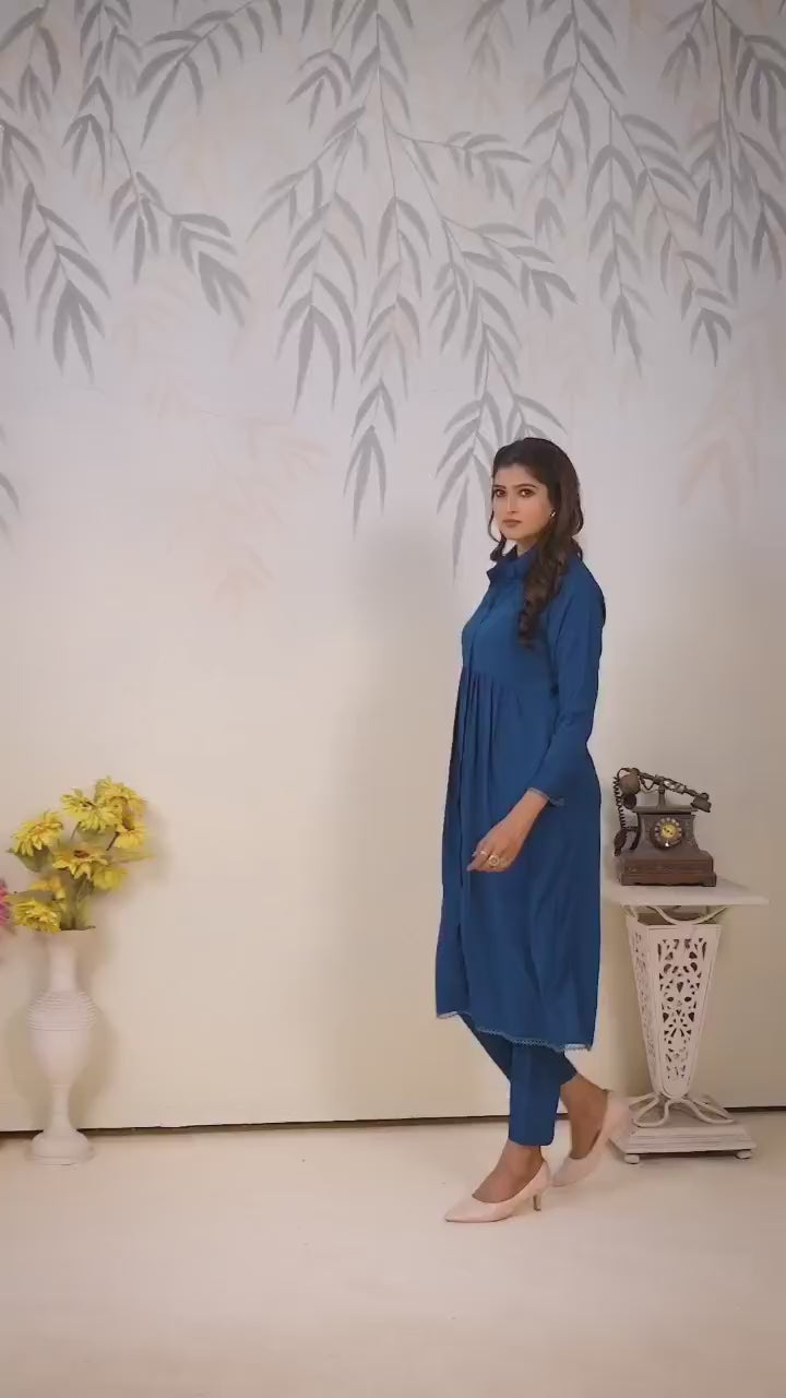 Clothiks Rinkal Cotton With Pocket kurti