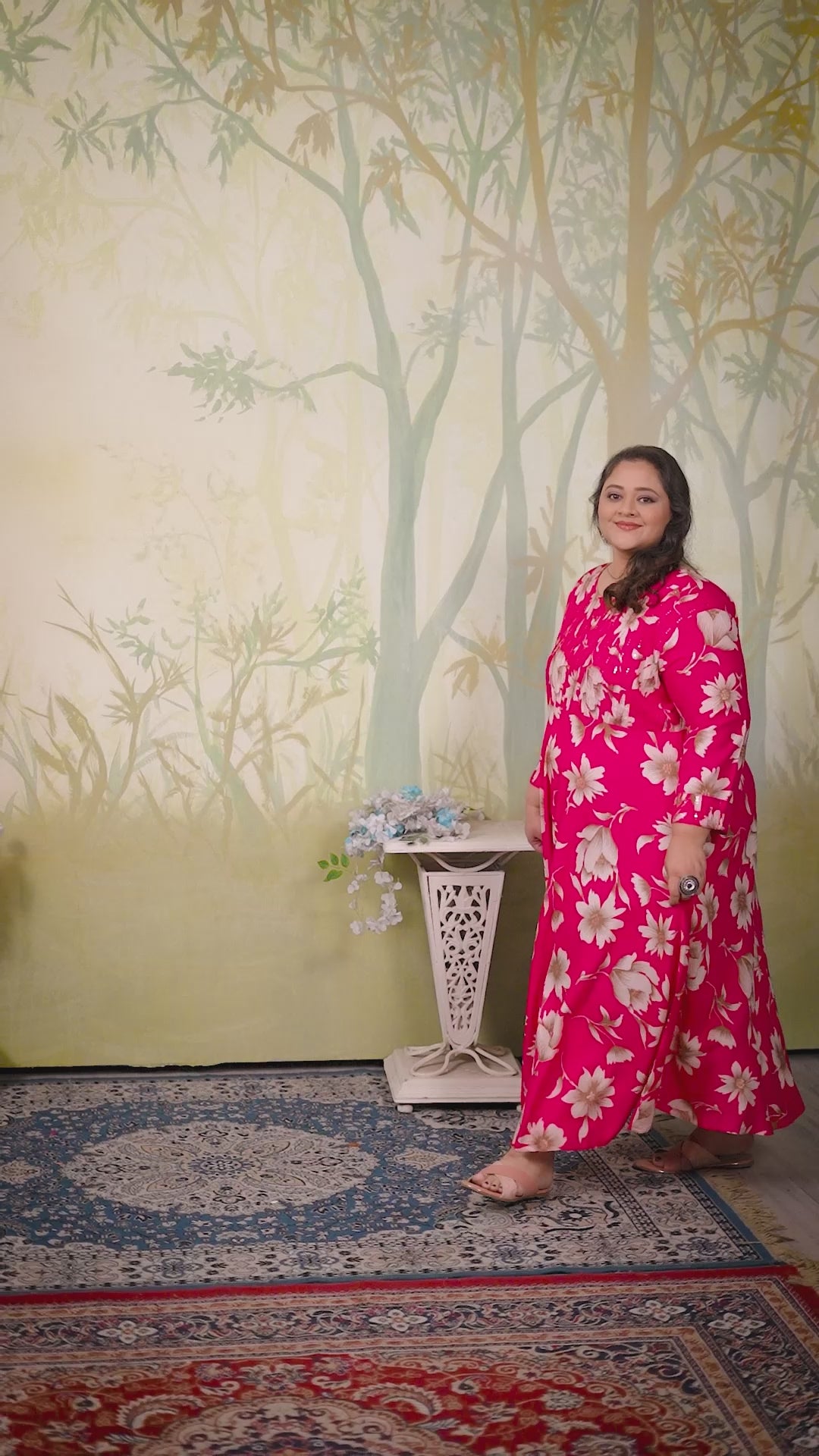 clothiks Premium Riyon export quality Long  Kurti