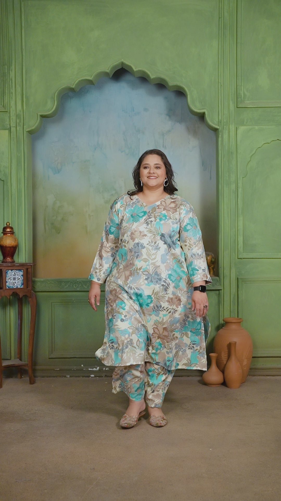 Clotthiks RiyonSlub Print kurti