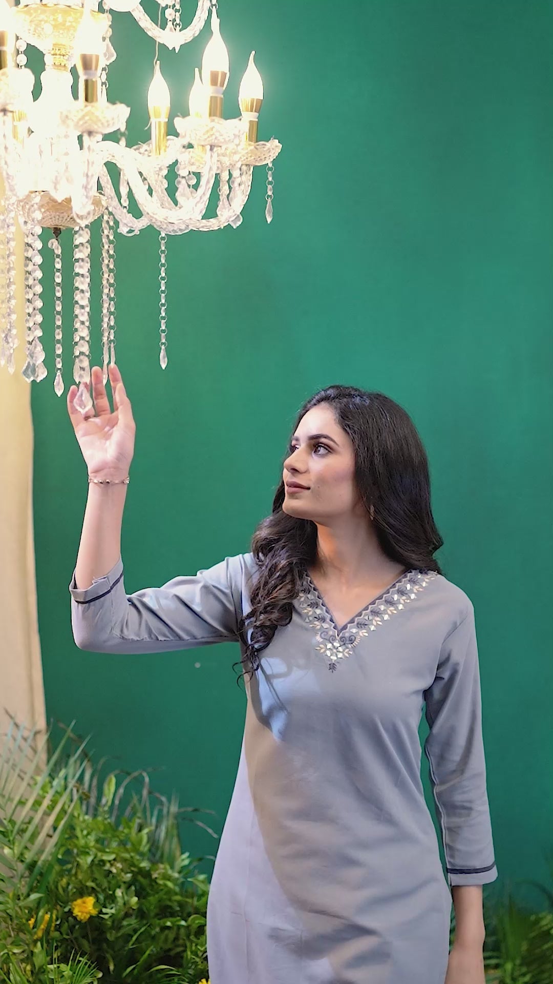 Clothiks Maaza Cotton Handwork with Pocket kurti