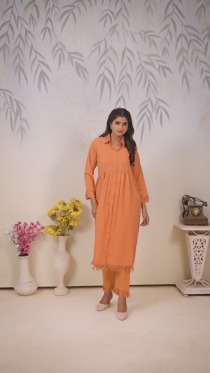 Clothiks Rinkal Cotton With Pocket kurti
