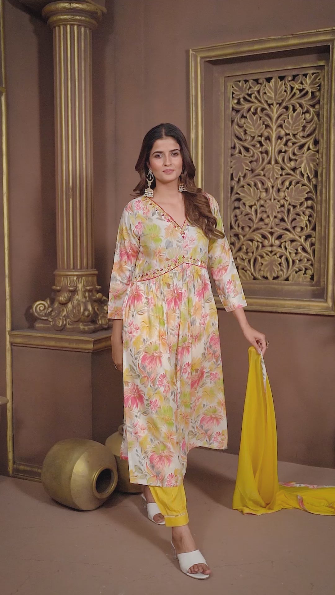 Cothiks Premium Riyon Export Quality Handwork Full stiched kurti