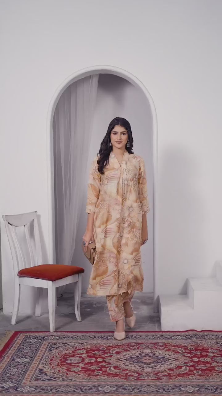Clothiks Premium Chanderi export quality With Pocket kurti