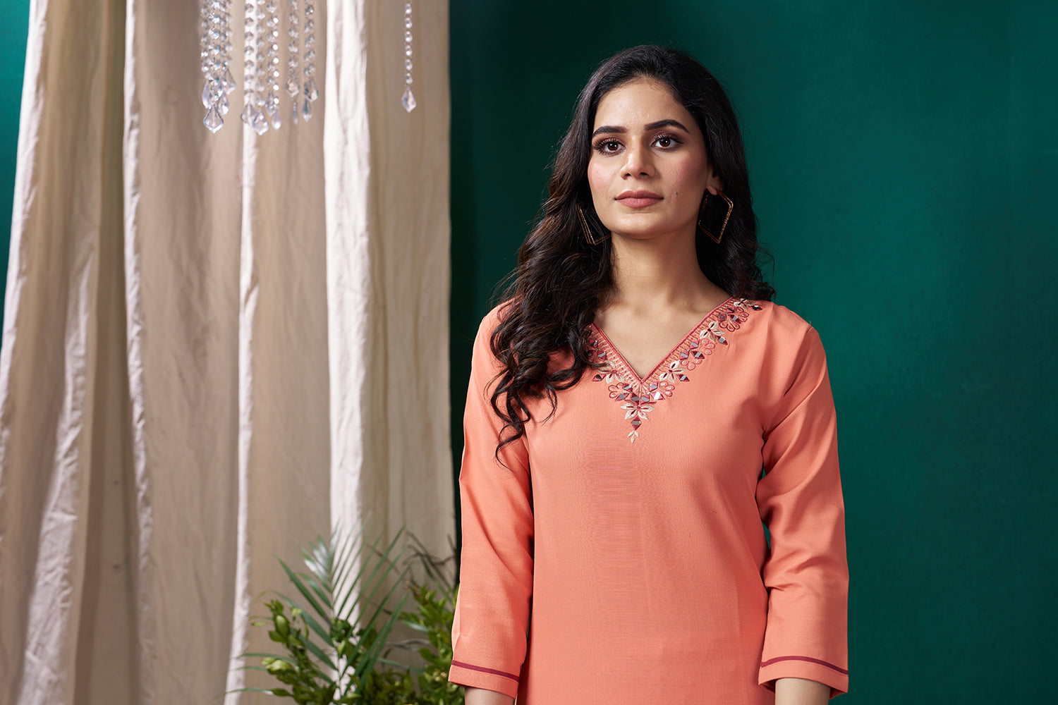 Clothiks Maaza Cotton Handwork with Pocket kurti